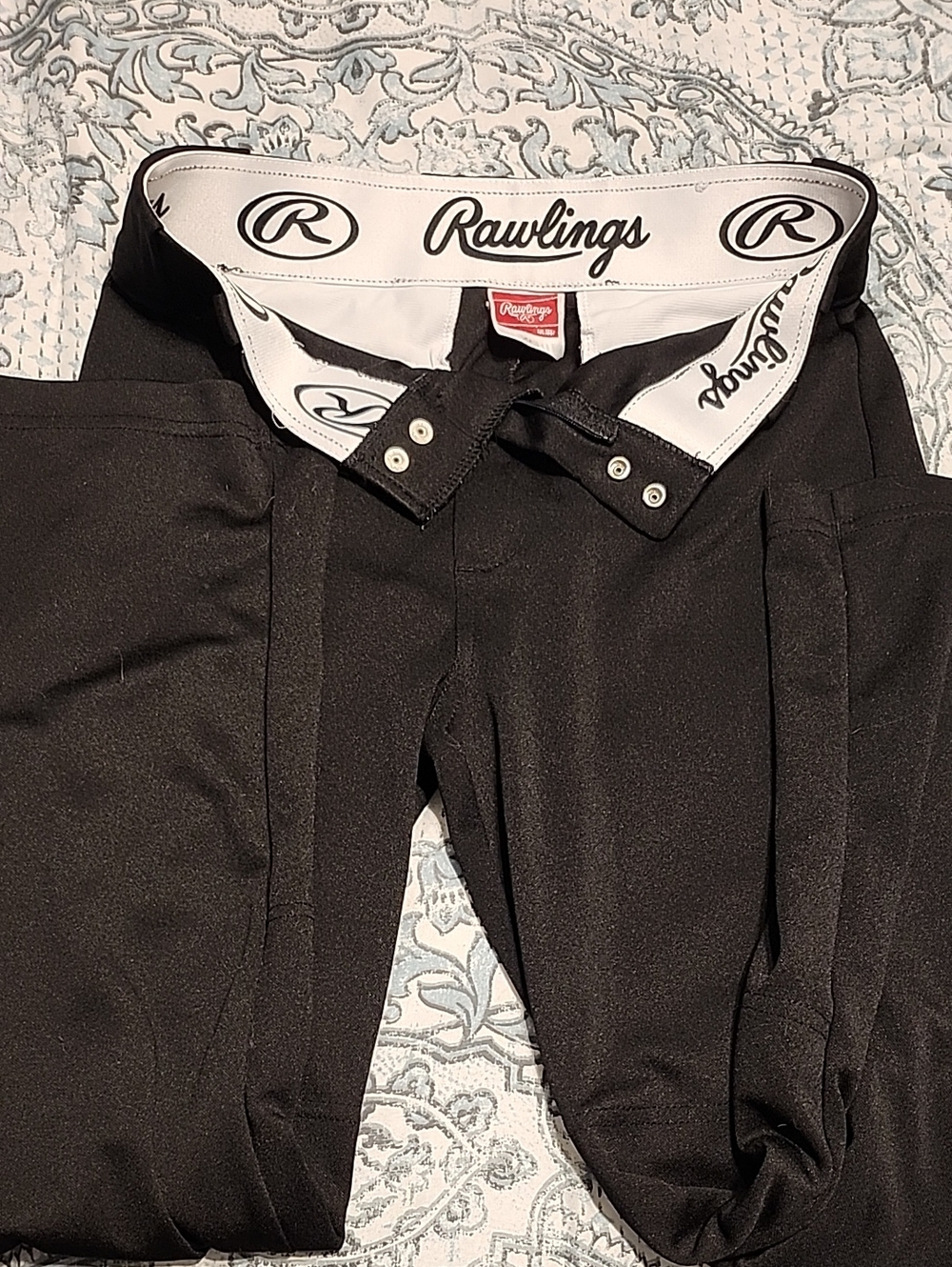 Rawlings Men's Black Athletic Baseball Pants